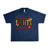 Navy christmas lights are my favorite color Urban Heavy Tee - MaliasSmallBusiness