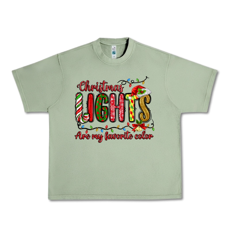 Christmas Lights Are My Favorite Color Urban Heavy Tee by MaliasSmallBusiness | Teevron