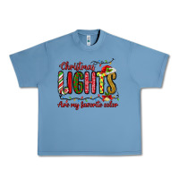 Pebble Blue christmas lights are my favorite color Urban Heavy Tee - MaliasSmallBusiness