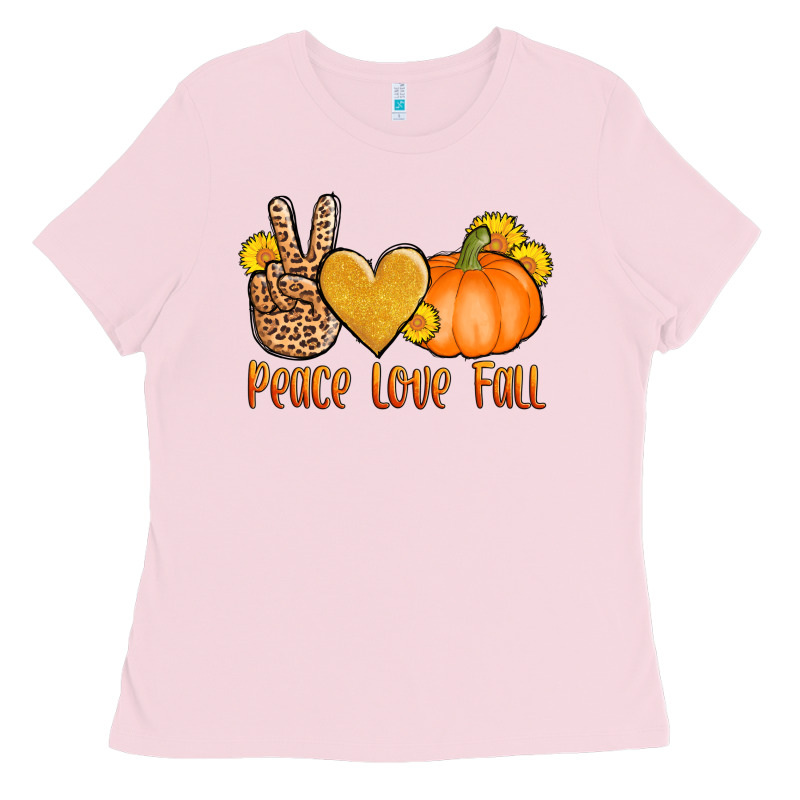 Peace Love Fall Ladies Tee by AdoDesignShop | Teevron