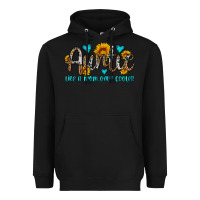 Black auntie like a mom only cooler Heavyweight Hoodie - OliviaCreatesArt