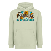 Matcha auntie like a mom only cooler Heavyweight Hoodie - OliviaCreatesArt