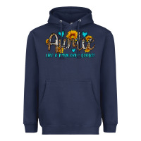 Navy auntie like a mom only cooler Heavyweight Hoodie - OliviaCreatesArt