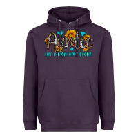 Plum auntie like a mom only cooler Heavyweight Hoodie - OliviaCreatesArt