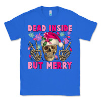 True Royal Dead inside but merry pink Christmas skeleton Classic Tee - NancyCooperArtShop