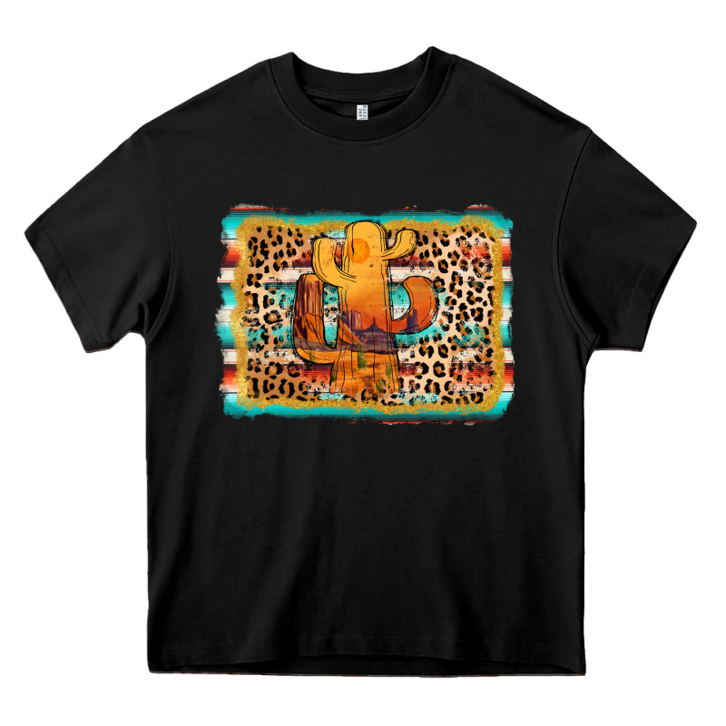 Cactus Western Leopard Heavy Core Tee by AdoDesignShop | Teevron