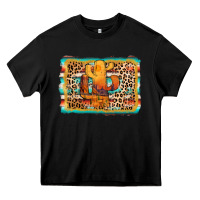 Black cactus western leopard Heavy Core Tee - AdoDesignShop