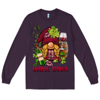 Plum vine diva  gnome Long Sleeve Tee - BarkalooDesign