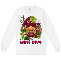 White vine diva  gnome Long Sleeve Tee - BarkalooDesign