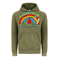 Vintage Olive educator of tiny humans Vintage Hoodie - NancyCooperArtShop