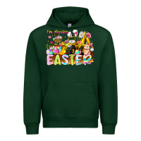 Forest Green Im Digging Easter Urban Hoodie - CowhideDigitalArt