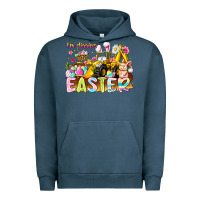 Pigment Midnight Navy Im Digging Easter Urban Hoodie - CowhideDigitalArt