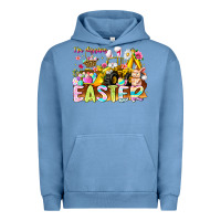 Pigment Pebble Blue Im Digging Easter Urban Hoodie - CowhideDigitalArt