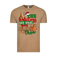 Vintage Coffee The holidays are what you bake them Vintage Tee - NancyCooperArtShop