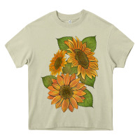 Mossy sunflowers b Heavy Core Tee - Artiststas