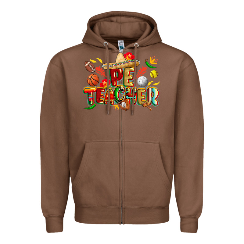 Cinco De Mayo Pe Teacher Zipper Hoodie by CowGirlArtShop | Teevron