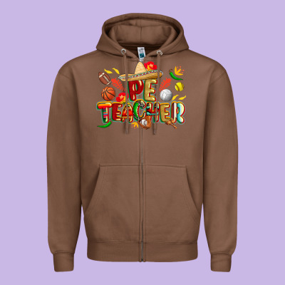 Cinco De Mayo Pe Teacher Zipper Hoodie Designed By Cowgirlartshop