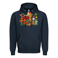 Navy cinco de mayo pe teacher Zipper Hoodie - CowGirlArtShop
