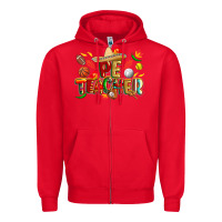 Red cinco de mayo pe teacher Zipper Hoodie - CowGirlArtShop