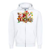 White cinco de mayo pe teacher Zipper Hoodie - CowGirlArtShop