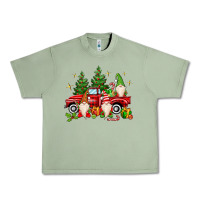 Oil Green christmas gnomes truck Urban Heavy Tee - MaliasSmallBusiness