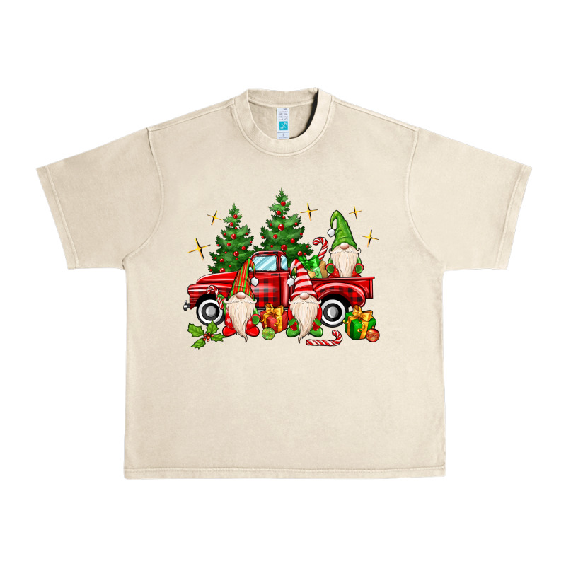 Christmas Gnomes Truck Urban Heavy Tee by MaliasSmallBusiness | Teevron