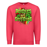 Cardinal St. Patrick's Day Pinches get stitches Premium Sweatshirt - OliviaCreatesArt