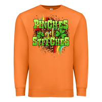 Carrot St. Patrick's Day Pinches get stitches Premium Sweatshirt - OliviaCreatesArt