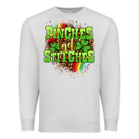 Dove Grey St. Patrick's Day Pinches get stitches Premium Sweatshirt - OliviaCreatesArt