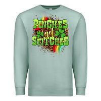 Seafoam St. Patrick's Day Pinches get stitches Premium Sweatshirt - OliviaCreatesArt