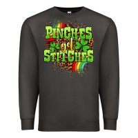 Smoke St. Patrick's Day Pinches get stitches Premium Sweatshirt - OliviaCreatesArt