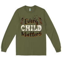 Army Green every child matters Long Sleeve Tee - BarkalooDesign