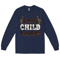 Navy every child matters Long Sleeve Tee - BarkalooDesign