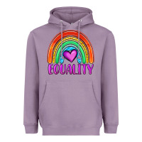 Lavender equality rainbow Heavyweight Hoodie - OliviaCreatesArt