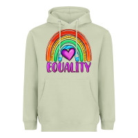 Matcha equality rainbow Heavyweight Hoodie - OliviaCreatesArt