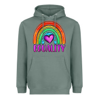 Sage equality rainbow Heavyweight Hoodie - OliviaCreatesArt
