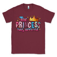 Burgundy The Princess Has Arrived Classic Tee - MaliasSmallBusiness