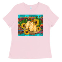 Bubblegum Pink western chicks coop animals sunflowers cactus serape leopard turquoise Ladies Tee - Artiststas