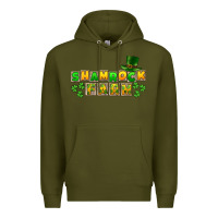 Army Green St. Patrick's Shamrock farm Premium Hoodie - CowGirlArtShop