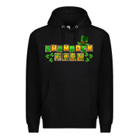 Black St. Patrick's Shamrock farm Premium Hoodie - CowGirlArtShop
