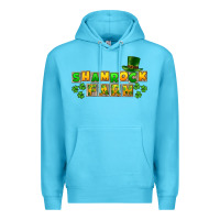 Ocean Blue St. Patrick's Shamrock farm Premium Hoodie - CowGirlArtShop