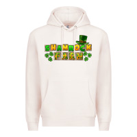 Pale Pink St. Patrick's Shamrock farm Premium Hoodie - CowGirlArtShop