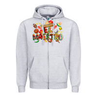 Heather Grey cinco de mayo el maestro Zipper Hoodie - CowGirlArtShop