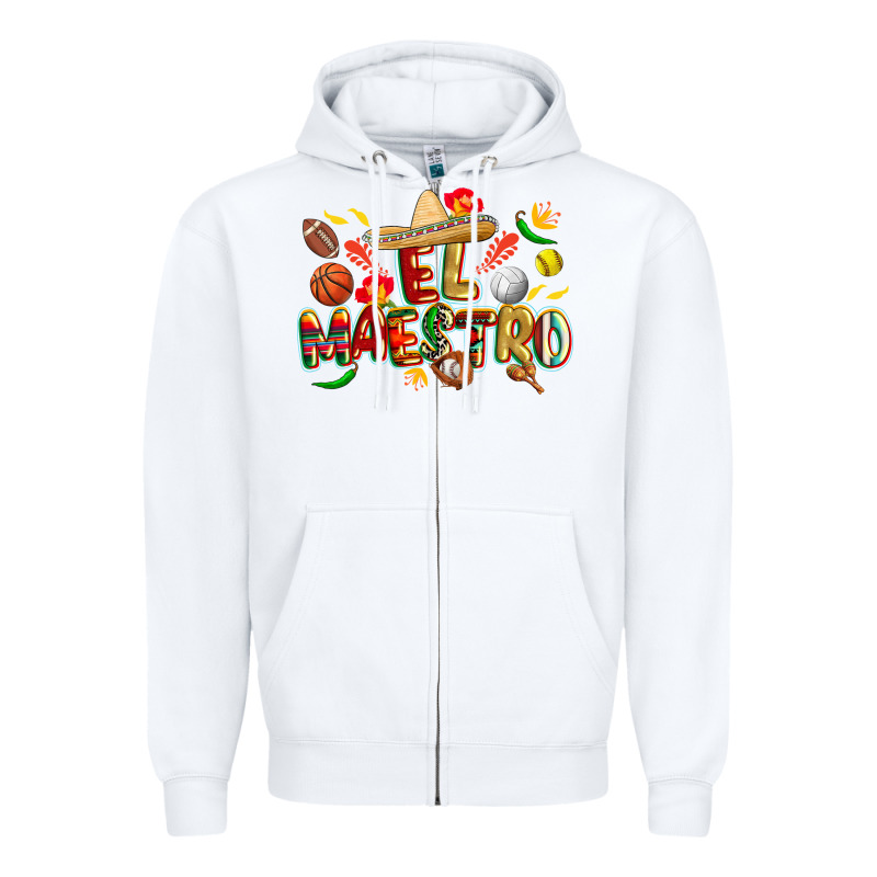 Cinco De Mayo El Maestro Zipper Hoodie by CowGirlArtShop | Teevron