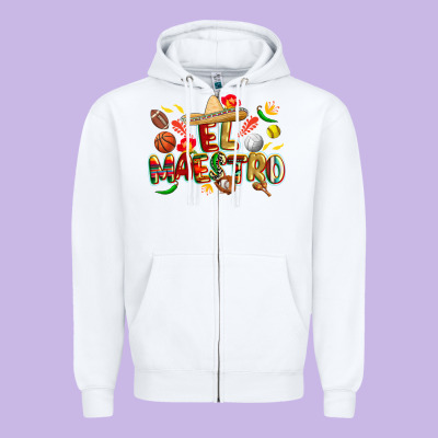 Cinco De Mayo El Maestro Zipper Hoodie Designed By Cowgirlartshop