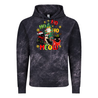 Cloud Black ho ho ho meow Vintage Hoodie - MaliasSmallBusiness