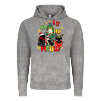 Ho Ho Ho Meow Vintage Hoodie | Teevron