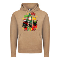 Vintage Coffee ho ho ho meow Vintage Hoodie - MaliasSmallBusiness