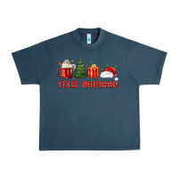 Midnight Navy feliz navidad Urban Heavy Tee - MaliasSmallBusiness