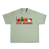 Oil Green feliz navidad Urban Heavy Tee - MaliasSmallBusiness